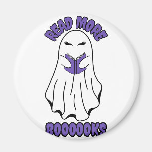 Imã Leia mais livros Halloween Ghost Purple
