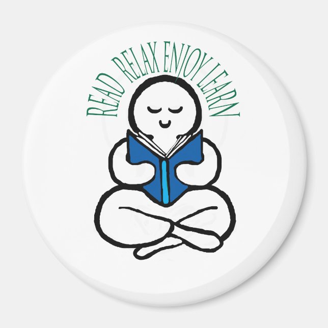 Imã Leia Relaxe Desfrute Saiba (Frente)