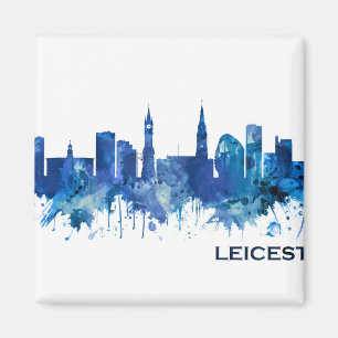 Imã Leicester England Skyline Blue