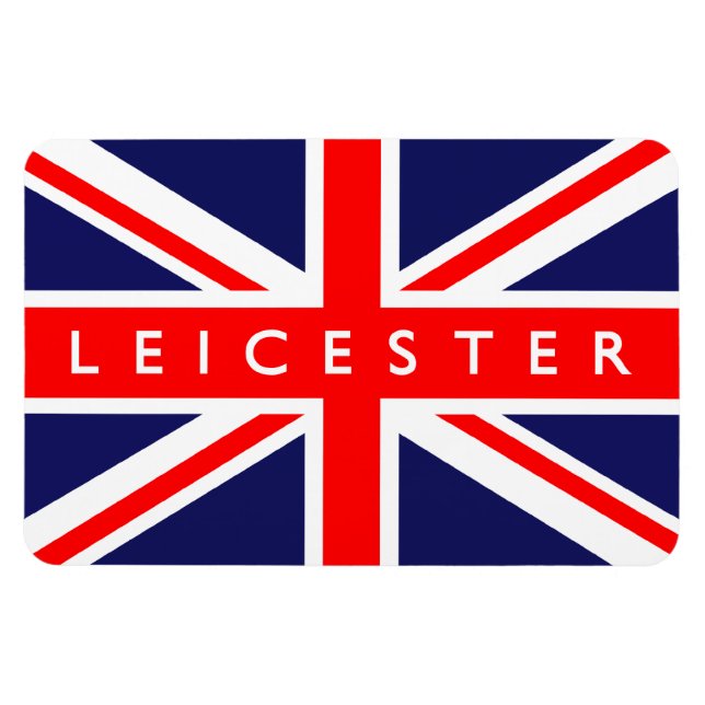 Ímã Leicester UK Flag (Horizontal)