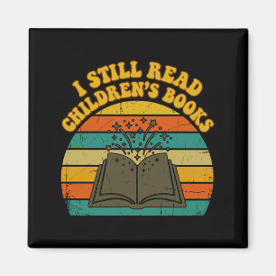 Imã Leio livros infantis homens engraçados vintage ret