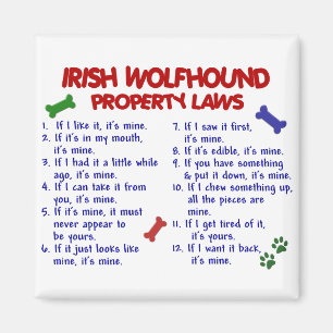 Imã Leis 2 da propriedade do WOLFHOUND IRLANDÊS
