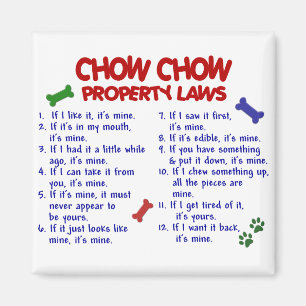 Imã Leis de Propriedade CHOW CHOW