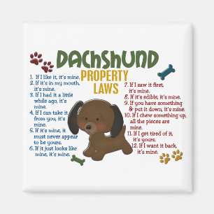 Imã Leis de Propriedade Dachshund 4