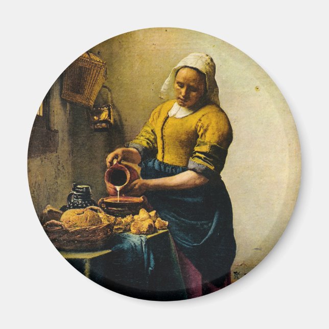 Imã Leite de Leite de Servo de Vermeer (cerca de 1660) (Frente)