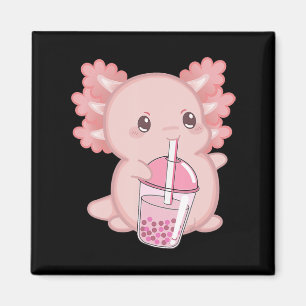 Imã Leite De Morango Cute Axolotl Japonês, Manguinheir