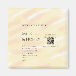 Imã Leite mel soja negócio adicionar q r código tex