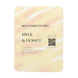 Ímã Leite mel soja negócio adicionar q r código tex