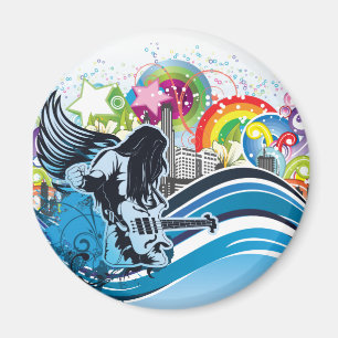 Imã Leitor De Guitarra ~ Rock Heavy Metal Banda Music