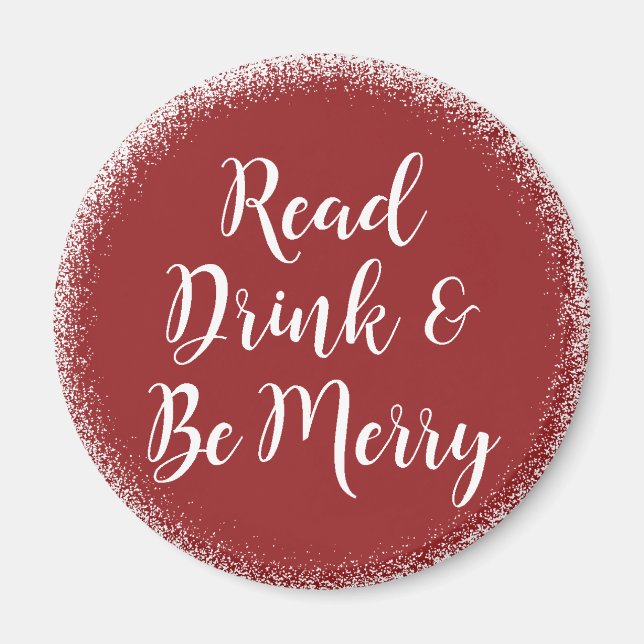 Imã Leitor de Livros Elegante Festivo (Frente)