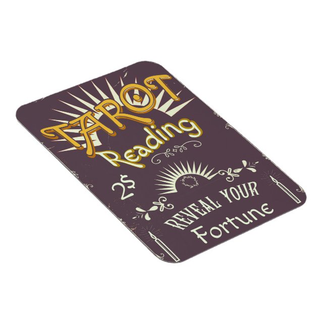 Ímã Leitor de Tarot impressão vintage (Lado Direito)