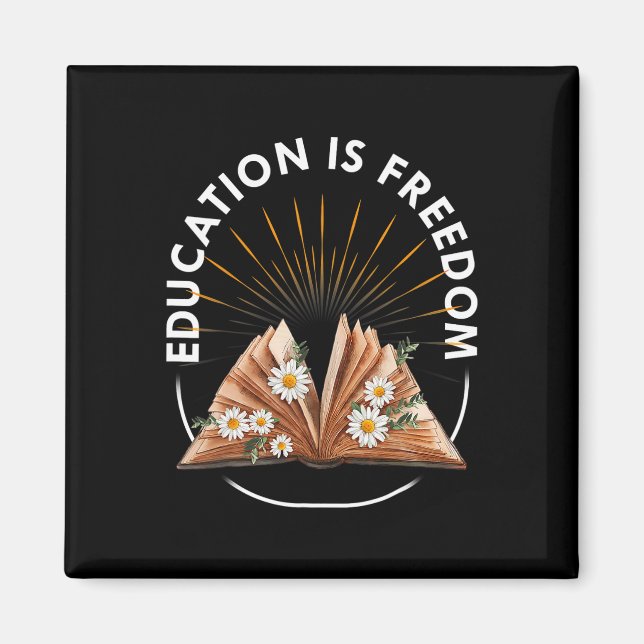Imã Leitor do Livro Educação É Liberdade História Negr (Frente)