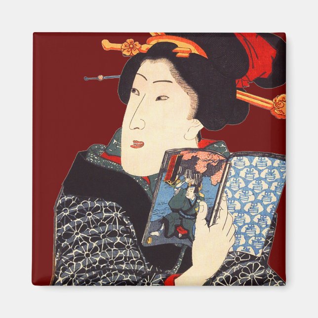 Imã Leitura 2 da mulher japonesa (Frente)