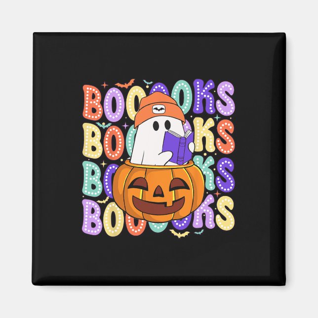Imã Leitura da Bibliotecária do Halloween do Professor (Frente)