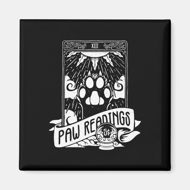 Imã Leitura Da Lua De Crescente De Placa De Tarô E Da  (Frente)