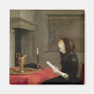 Imã Leitura da mulher, c.1662