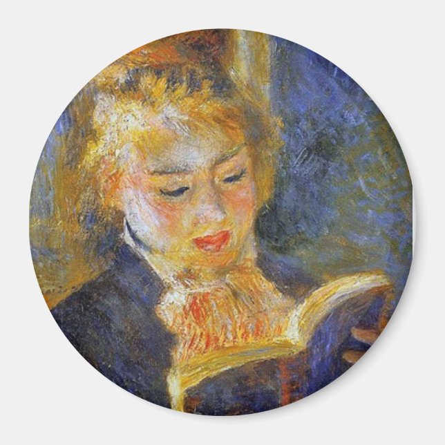 Imã Leitura de Mulher - Auguste Renoir (Frente)