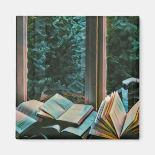 Imã Leitura de presente de trabalho de arte