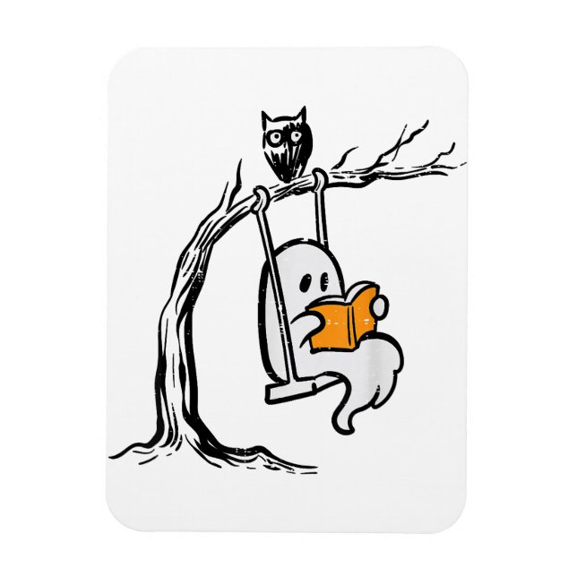 Ímã Leitura de Swing no Fantasma do Halloween (Vertical)