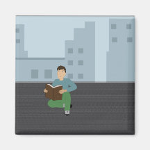 Leitura do garoto - ímã