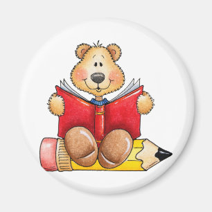Imã Leitura do urso de ursinho