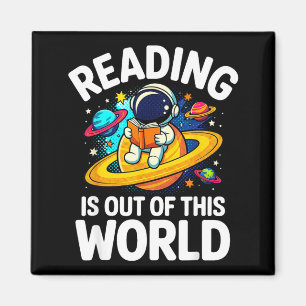 Imã Leitura espacial é um livro engraçado fora deste m