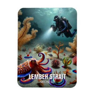 Ímã Lembeh Strait Indonesia Scuba Diver