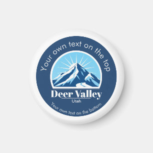Imã Lembrança da área de esqui Deer Valley Utah