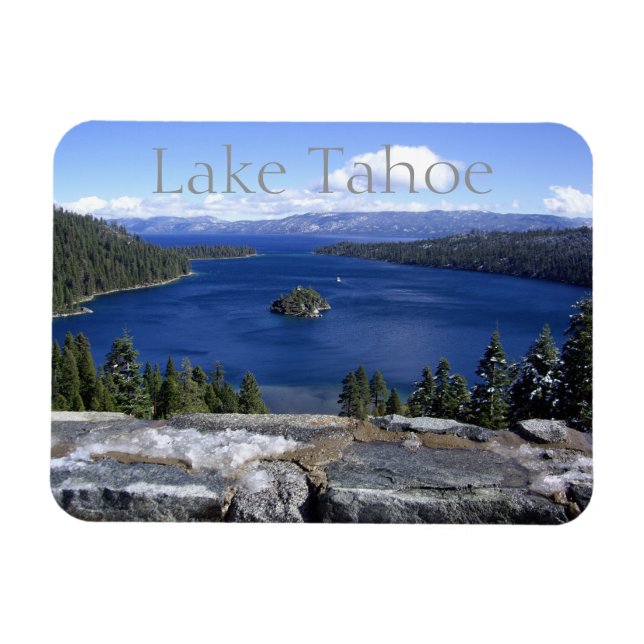 Ímã Lembrança da Emerald Bay do Lago Tahoe (Horizontal)