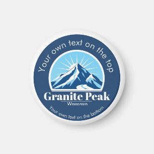 Imã Lembrança da estação de esqui Granite Peak Wiscons