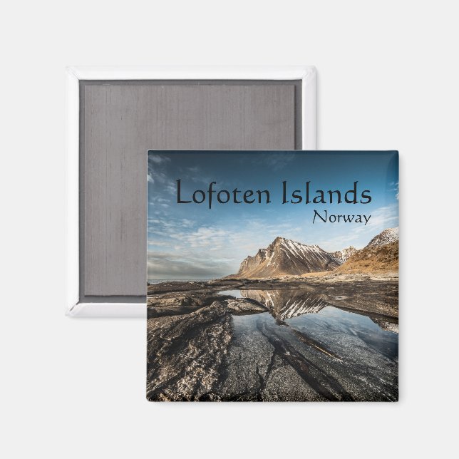 Imã Lembrança da Noruega Lofoten (Front/Back)
