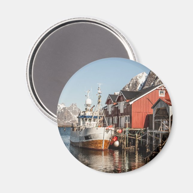 Imã Lembrança da Noruega Lofoten (Front/Back)