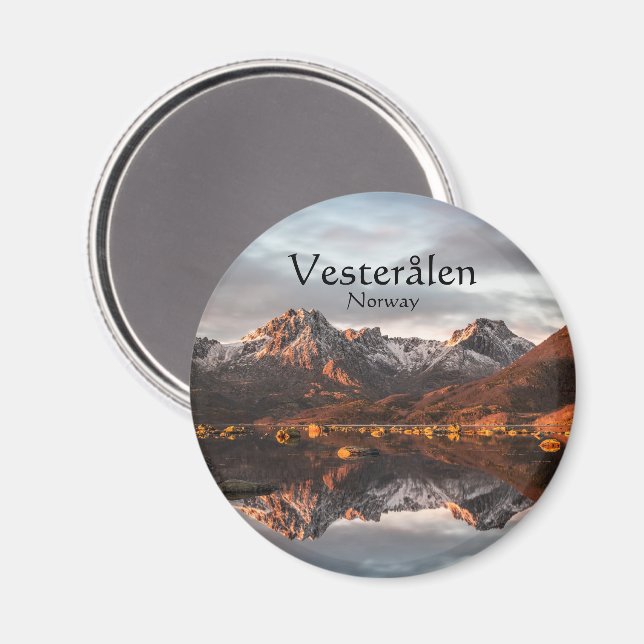 Imã Lembrança da Noruega Vesteralen (Front/Back)