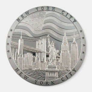 Imã Lembrança da Ponte Manhattan da Cidade de Nova Yor