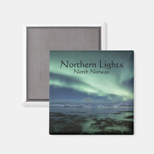 Imã Lembrança das Luzes do Norte (Front/Back)