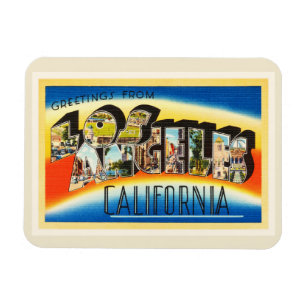 Ímã Lembrança das viagens vintage de Los Angeles