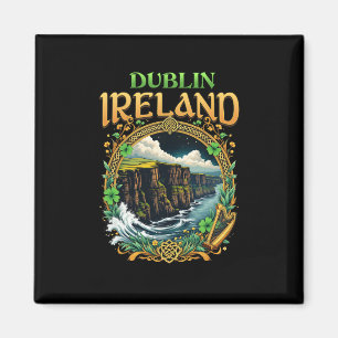 Imã Lembrança de Dublin Irlanda Falésias do Mar Férias