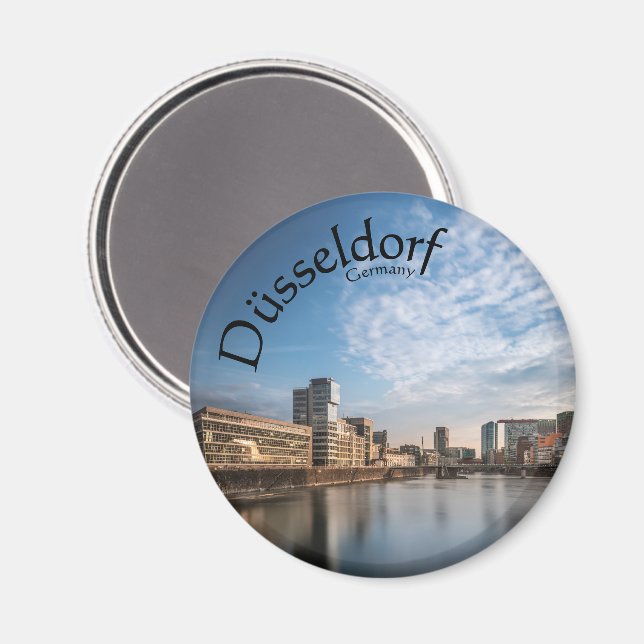 Imã Lembrança de Dusseldorf (Front/Back)