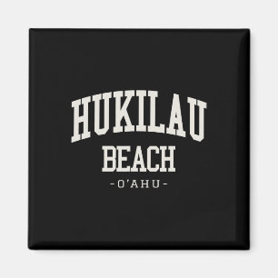 Imã Lembrança de Férias Antigas Praia Hukilau Oahu Hav