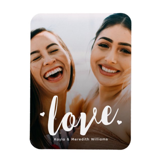 Ímã Lembrança de Foto de Melhores Amigas Fofas (Vertical)