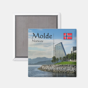 Imã Lembrança de Molde Noruega
