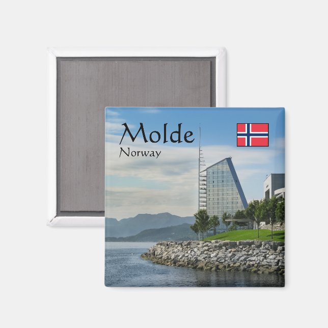 Imã Lembrança de Molde Noruega (Front/Back)
