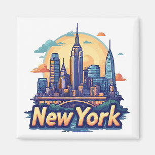 Imã 🗽 Lembrança de Viagem da Cidade de Nova York