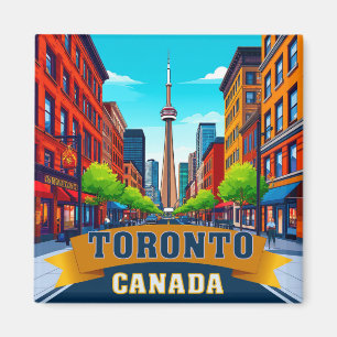 Imã 🍁 Lembrança de Viagem da Cidade de Toronto 