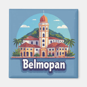 Imã Lembrança de viagem de Belmopã Belize para souveni
