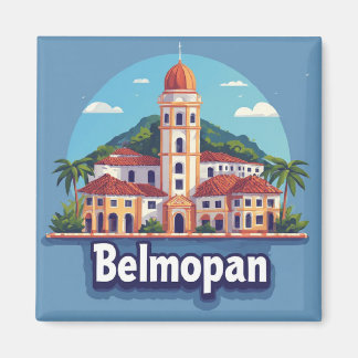 Imã Lembrança de viagem de Belmopã Belize para souveni