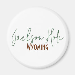 Imã Lembrança de viagem de Jackson Hole, Wyoming