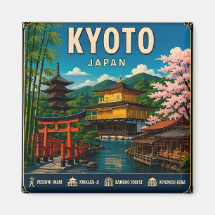 Imã 🧲 Lembrança de Viagem de Kyoto Japão Para Cada Jo