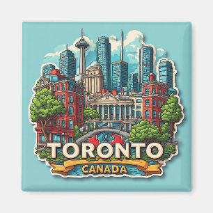 Imã 🍁 Lembrança de Viagem de Toronto