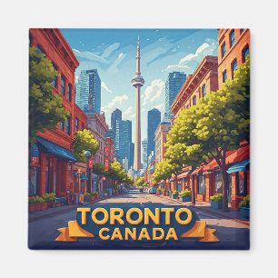 Imã 🍁 Lembrança de Viagem de um Marco de Toronto